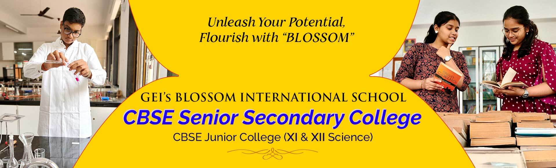 GEI's Blossom International School CBSE Junior Collage 11th and 12th Science